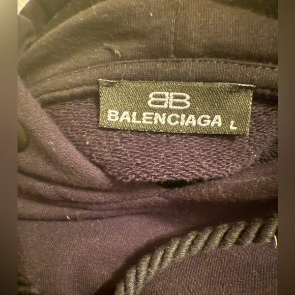 Balenciaga Black Hoodie Large - Picture 7 of 12